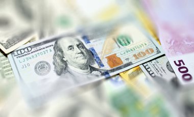 Amerikan dolarlarının soyut görüntüsü