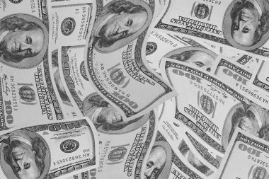 Amerikan dolarlarının soyut görüntüsü