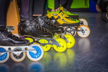 Hızlı yayıcıların renkli çarkları detaylı olarak