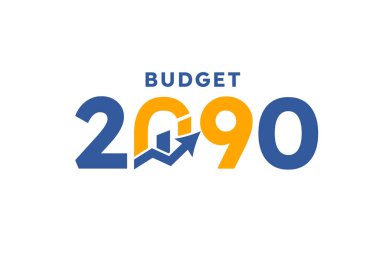 Bütçe 2090 logo tasarımı, 2090 bütçe banner tasarım şablonları vektörü