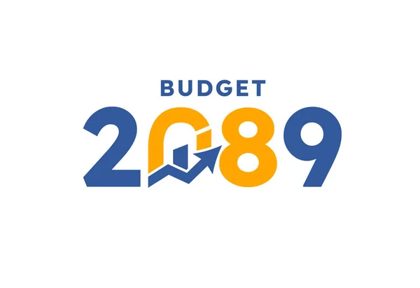 Költségvetés 2089 Logó Tervezés 2089 Költségvetés Banner Tervezés Sablonok Vektor — Stock Vector