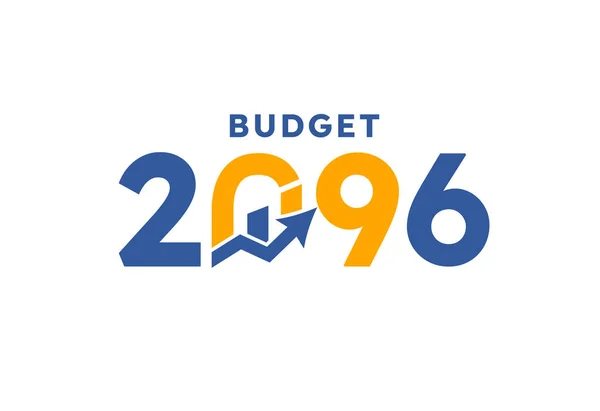 Költségvetés 2096 Logó Tervezés 2096 Költségvetés Banner Tervezés Sablonok Vektor — Stock Vector