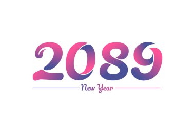 Renkli gradyan 2089 Yeni Yıl logo tasarımı, Yeni Yıl 2089 Resimleri