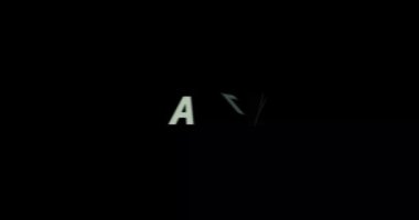 Siyah arka planda Ally metin animasyonu. Yazan Ally, modern metin animasyonu