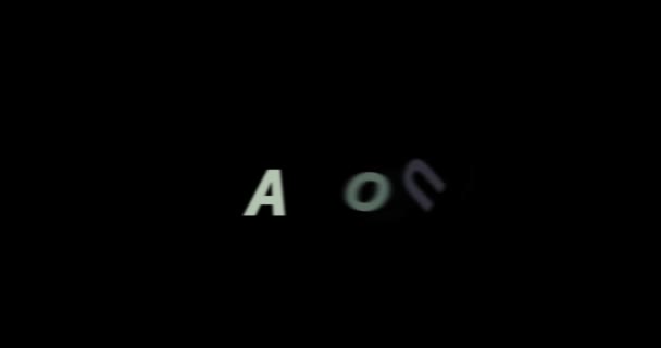 Tekstanimatie Zwarte Achtergrond Moderne Tekst Animatie Geschreven — Stockvideo