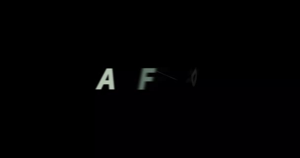 Afford Text Animation Black Background Modern Text Animation Written Afford — Stock Video