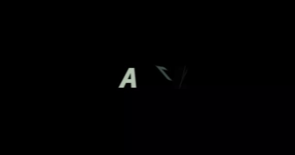 Ally Teksti Animaatio Mustalla Taustalla Moderni Teksti Animaatio Kirjoitettu Ally — kuvapankkivideo