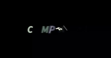 Siyah arkaplandaki metin animasyonunu karşılaştır. Modern metin animasyonu, Yazılı Karşılaştırma