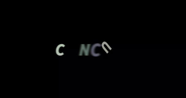 Conclude Text Animation Black Background Modern Text Animation Written Conclude — Stock Video