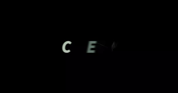 Cheese Text Animation Black Background Modern Text Animation Written Cheese — Stock Video