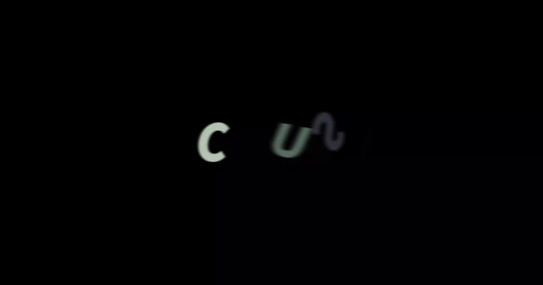 Cause Text Animation Black Background Modern Text Animation Written Cause — Stock Video