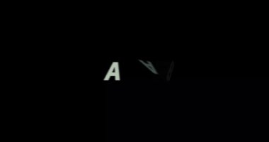 Siyah arkaplan üzerine Arapça metin animasyonu. Modern metin animasyonu, yazılı Arapça