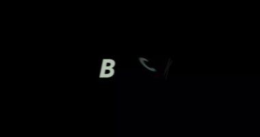 Siyah arka planda Buck metin animasyonu. Yazan Buck, modern metin animasyonu