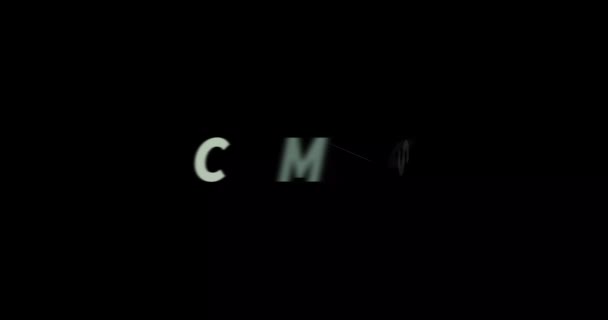 Campus Text Animation Black Background Modern Text Animation Written Campus — Stock Video