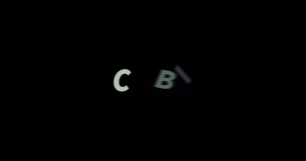 Cabine Tekst Animatie Zwarte Achtergrond Moderne Tekst Animatie Geschreven Cabin — Stockvideo
