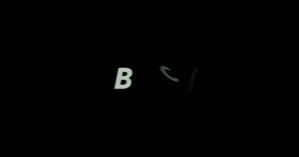 Buck Text Animation Black Background Modern Text Animation Written Buck — Stock Video