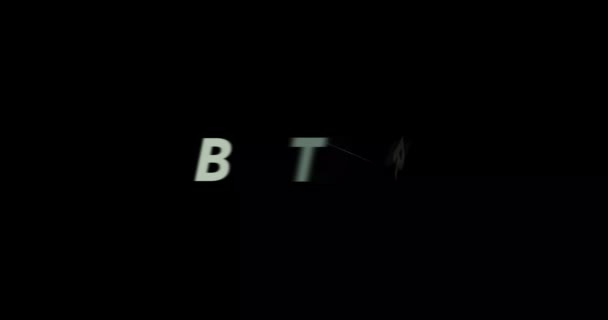 Bother Κείμενο Animation Μαύρο Φόντο Μοντέρνο Κείμενο Animation Γραμμένο Bother — Αρχείο Βίντεο