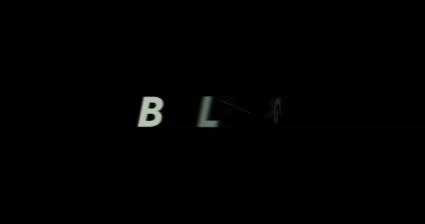 Принадлежит Текстовая Анимация Черном Фоне Современная Текстовая Анимация Написанная Belongbelong — стоковое видео