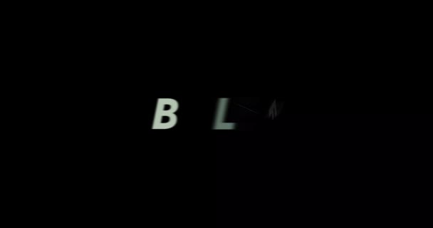 Belief Text Animation Black Background Modern Text Animation Written Belief — Stock Video