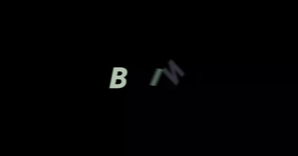 Being Text Animation Black Background Modern Text Animation Written Being — Stock Video