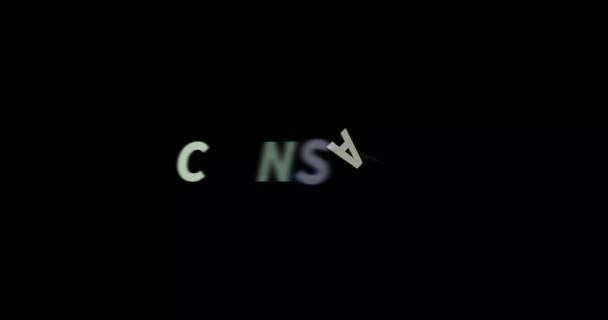Constant Text Animation Black Background Modern Text Animation Written Constant — Stock Video