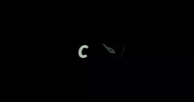 Metin animasyonunu siyah arkaplana kopyala. Modern metin canlandırması, yazılan kopya