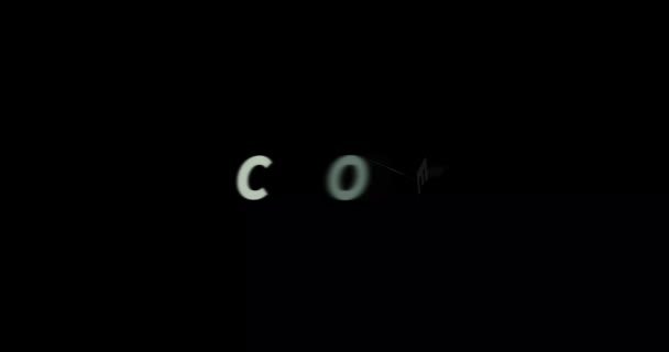 Animation Texte Cookie Sur Fond Noir Animation Texte Moderne Écrit — Video