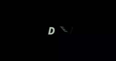 Siyah arkaplanda diyet metin animasyonu. Modern metin animasyonu, yazılı diyet