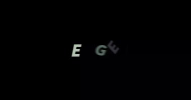 Siyah arkaplanda hevesli metin animasyonu. Modern metin animasyonu, yazıldı hevesli