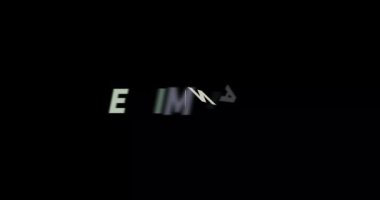 Siyah arkaplandaki metin animasyonunu sil. Modern metin canlandırması, Yazılı Ortadan kaldır