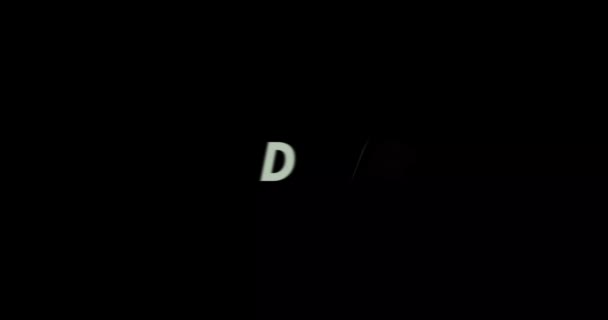 Dry Text Animation Black Background Modern Text Animation Written Dry — Stock Video