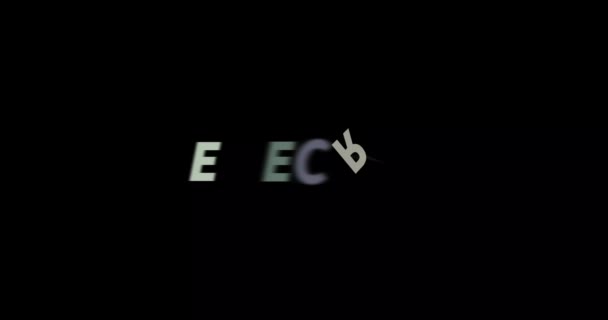 Elektromos Szöveges Animáció Fekete Háttérrel Modern Szöveg Animáció Írott Electric — Stock videók