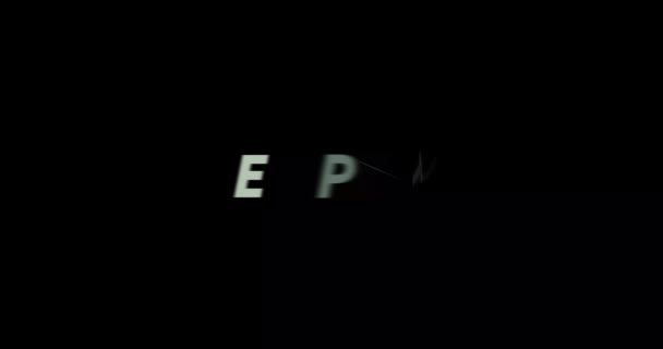 Expect Text Animation Black Background Modern Text Animation Written Expect — Stock Video