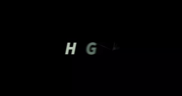 Highly Text Animation Black Background Modern Text Animation Written Highly — Stock Video