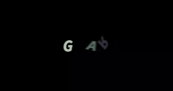 Guard Text Animation Black Background Modern Text Animation Written Guard — Stock Video