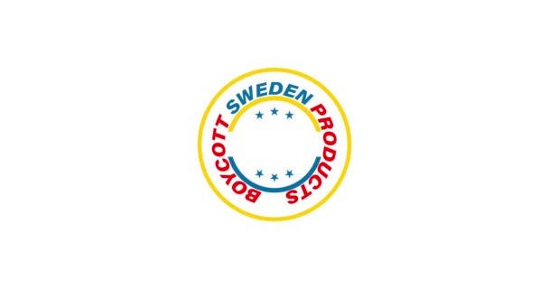 Boycotted Sweden Products Because Insults Qur Boycott Sweden Products — Wideo stockowe