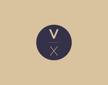 VX letter modern elegant logo design vector images