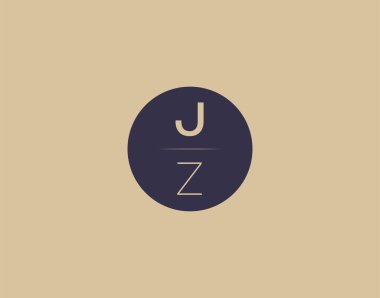 JZ letter modern elegant logo design vector images