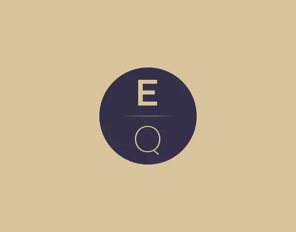 stock vector EQ letter modern elegant logo design vector images