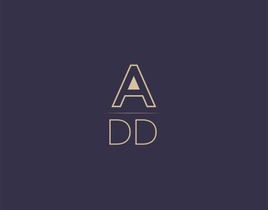 ADD letter logo design modern minimalist vector images
