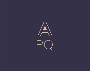 APQ letter logo design modern minimalist vector images