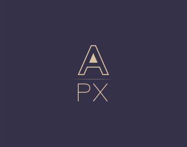 APX letter logo design modern minimalist vector images