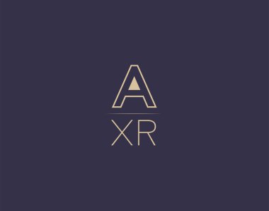 AXR letter logo design modern minimalist vector images