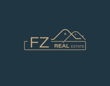 FZ Real Estate & Consultants Logo Design Vectors images. Luxury Real Estate Logo Design