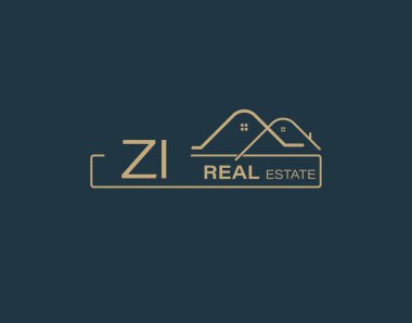 ZI Real Estate & Consultants Logo Design Vectors images. Luxury Real Estate Logo Design