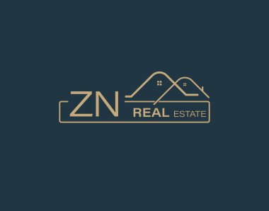ZN Real Estate & Consultants Logo Design Vectors images. Luxury Real Estate Logo Design