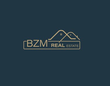 BZM Real Estate and Consultants Logo Design Vectors images. Luxury Real Estate Logo Design