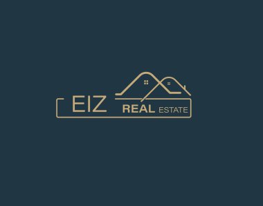 EIZ Gayrimenkul ve Danışmanlar Logo Tasarım Vektörleri resimleri. Lüks Emlak Logosu Tasarımı