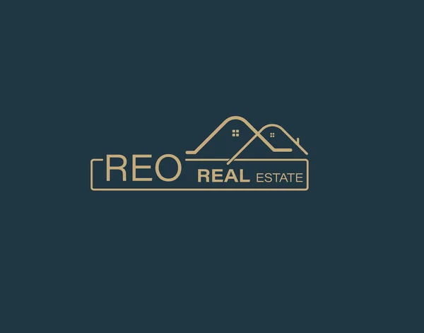 Reo Real Estate Consultants Logo Design Vectors Images Luxury Real — Stock Vector