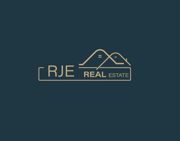 Rje Real Estate Consultants Logo Design Vectors Images Luxusní Design — Stockový vektor